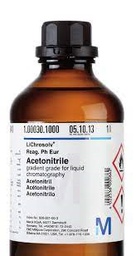 [1.00016.2500] ACETONITRILO MERCK PARA ESPECTROSCOPIA UVASOL. FRASCO DE VIDRIO DE 2.5L